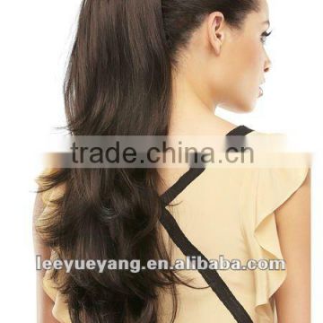 Discount beautiful long black synethetic hair ponytail