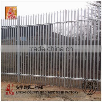 2016 China high quality Low price galvanized Palisade Fence and Gate /PE post/rail/pale/angle ilon