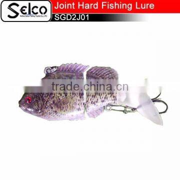 SGD2J01 Two -section Sunfish Joint plastic lure 3"
