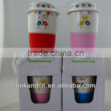 KC-01221 ceramic cup ,ceramic cup silicon lid