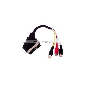 Scart plug to 3rca jack cable VK30371