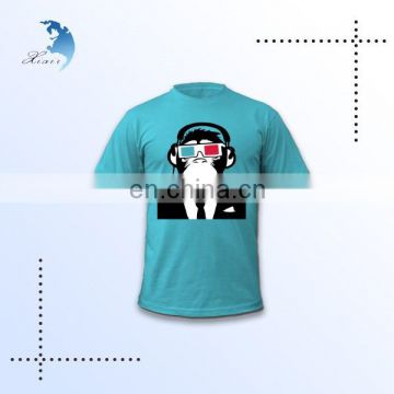 Custom Glasses Monkey Printing Promotional Round Neck T-shirt In China