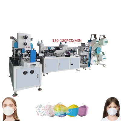 High-speed kf94 automatic mask machine One for one kf94 mask machine Mask machine folding mechanismMade in China