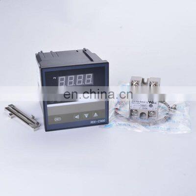 Digital PID Heating REX-C900 Temperature Controller  thermostat ssr output with 40DA SSR Relay K Thermocouple 1m Probe RKC