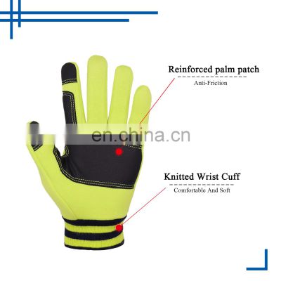 HANDLANDY Touch Screen Winter Gloves fleece lining warm outdoor activities yellow glove other sport gloves