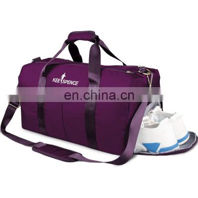 Unique design Large capacity canvas tote colorful printed water proof gym yoga shoulder sports fitness bag