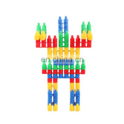 Hot Sell Bullet DIY Children Plastic Interlocking Building Block Toy for Kids