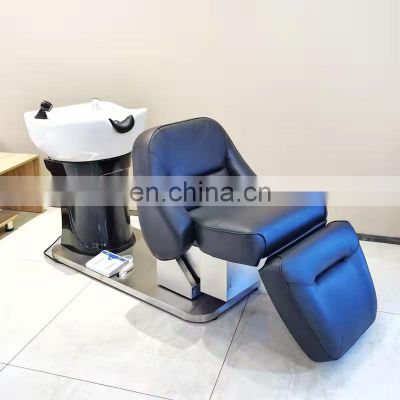 Factory Hot Sale Bed Sink Chair And Massage Station For Electric Salon Furniture Kids Portable Shampoo Bowl With Water Tank