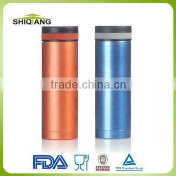 Stainless steel vacuum coffee tumblers with color finishing