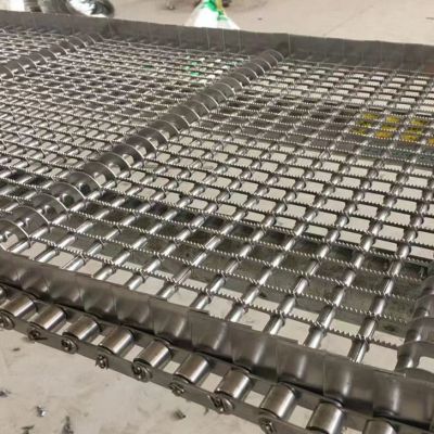 Stainless Steel Flat Wire Conveyor Belt Stainless Steel Conveyor Belt Price Heat Resistance