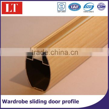 Aluminium profile for wardrobe sliding door frame