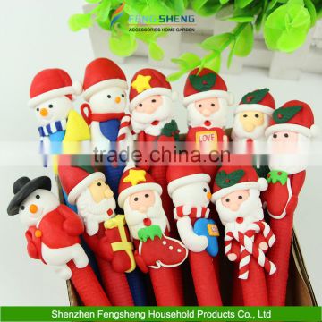 2015 Christmas Santa Claus Ballpoint Pen Office School Supplies Gift Random