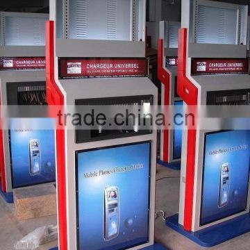 Mobile charger machine, advertising lcd display