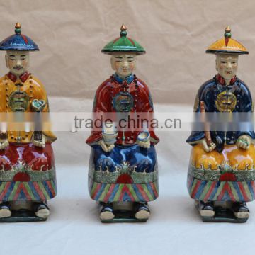Chinese Antique Colorful Porcelain Figure