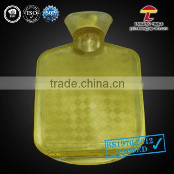 BS yellow PVC 1000ml hot water bag