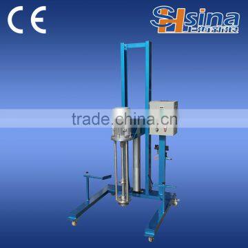 Cosmetic movable/hydraulic lift high shear dispersing emusifier