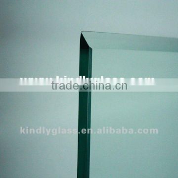 10mm bevelled edge tempered glass