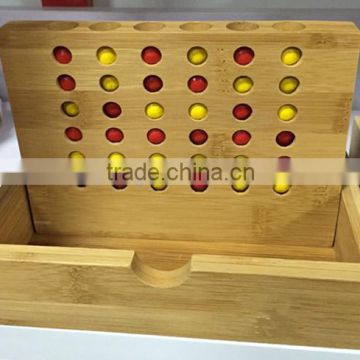 2016 New High Quality Wooden Connect in a Row Game Travel Game