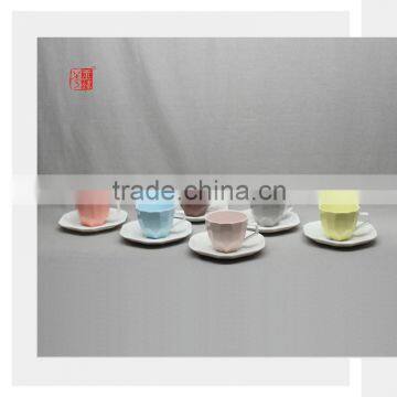 Ceramic Coffee Cup and Saucer