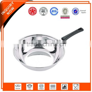Newest design high quality stainless steel intelligent vacuum compartment frying pan