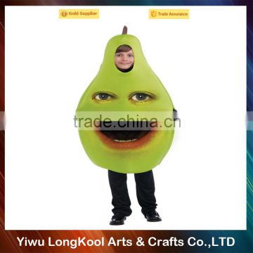 High quality best selling carnival fruit cosplay costume pear child costume
