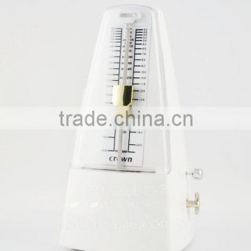 Mechanical Metronome Pyramid Traditional Piano Metronome with Bell Plastic Transparent Clear Color