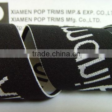 Fashion Woven Elastic Tape with jacquard logo