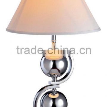 Briefness decorative generous hotel table light with square base in chrome and warm light table light                        
                                                Quality Choice