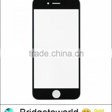 Black or white front spare part replacement touch screen outer glass lens panel for Iphone 6
