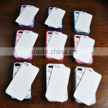 Sublimation cellphone case with blank white Aluminum