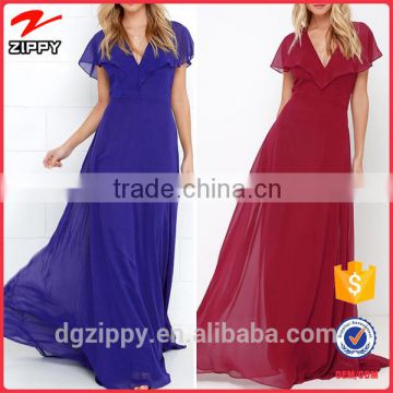 2016 Maxi Wrap Chiffon Summer Dress Clothing Manufacturer