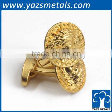 24K gold plating suit shirt metals men cufflinks