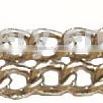 L3801/L3802 Double/Flat Link PVC/leather Curb Chain