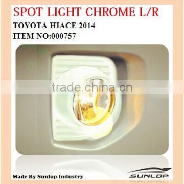 Toyota hiace auto parts Spot light chrome L/R, hiace commuter van bus, KDH200 #000757