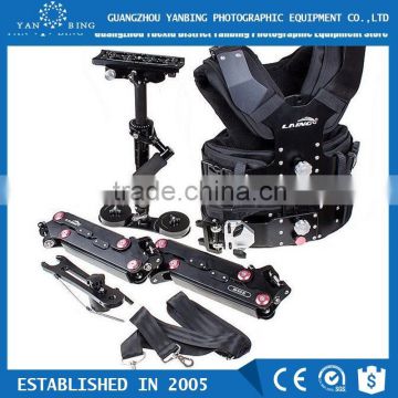 Factory supply LAING merlin arms dslr camera stabilizer steadycam with carbon fiber sled loading 8kg camera