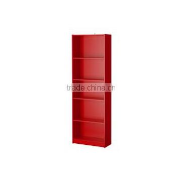 red particle board bookcase rack/display cabinet kids/bookshelves