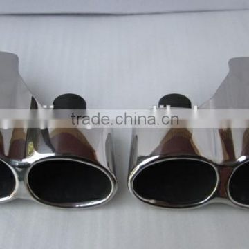 Stainless dual exhaust pipe/Mirror polished dual muffler pipe