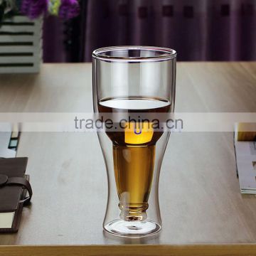 Upside Down Beer Bottle Glass Mug Beer Glass Filler