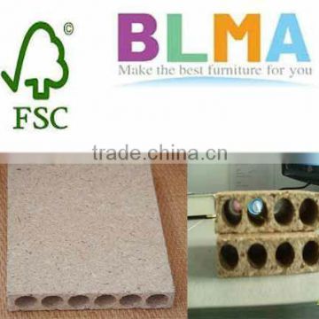 Hollow particle board