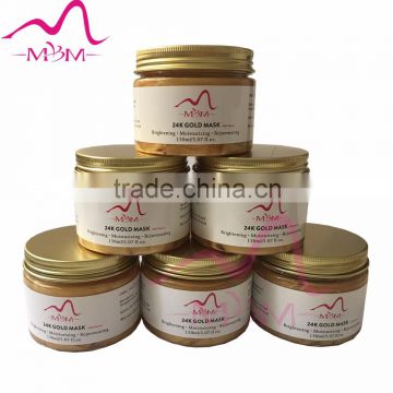 OEM face lifting mask crystal bio-friendly Anti-aging 24K gold cosmetic facial mask private label