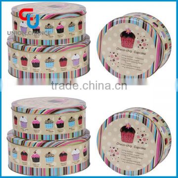 sets of biscuit storage tin boxes