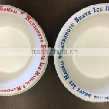 12oz disposable paper dessert rice bowl with printing Logo