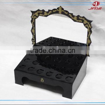 Manufacturer Custom OEM Black Cosmetic Display Case/Makeup Mac Cosmetic Display Stand