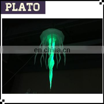 Green color small inflatable jellyfish for club shop restaurant decoration