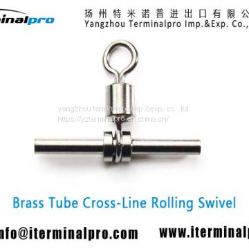 brass-tube-Cross-line-rolling-Swivel-fishing-swivel-fishing-snap-fishing-accessories-terminal-tackle-TERMINALPRO