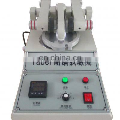 Laboratory taber test leather wear resistance wearability testing equipment price