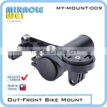 Multi Style Bicycle GPS Mounts with Light Mount for Handlebar Extension