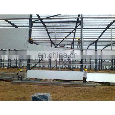 Industrial large span real estate prefabricated building galvanized steel structure workshop factory design for construction