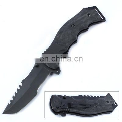 Outdoor Duty Knife Stainless Steel  with Non-Slip G10 Handle For Camping Survival Knife