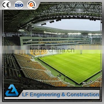 Design prefabricated stainless steel structure football stadium